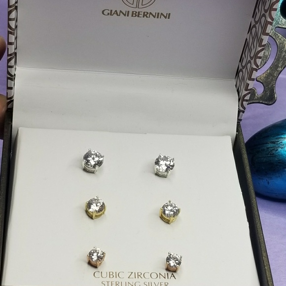 SALE Giani Bernini 18kt Rose Gold & Silver CZ - Picture 4 of 9